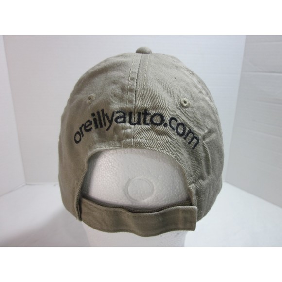 O' Reilly Auto Parts Khaki Strap Back Cap 100% Cotton Automotive Car Enthusiast - Picture 3 of 6